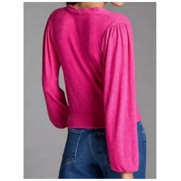 Anthropologie Amadi Rocio Surplice Wrap Top NWT SZ XL - Picture 3 of 14